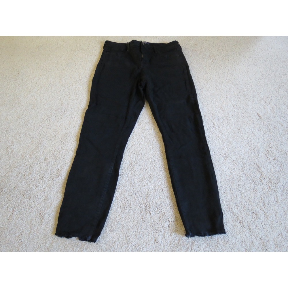 Women's NYDJ Ami Skinny Jeans Black Denim Size 10